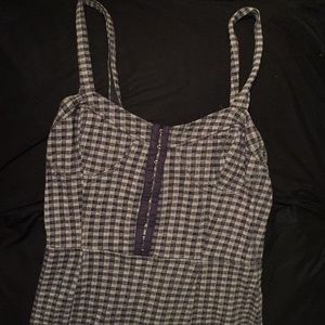 FREEPEOPLE | checkered blue | bodycon summer dress